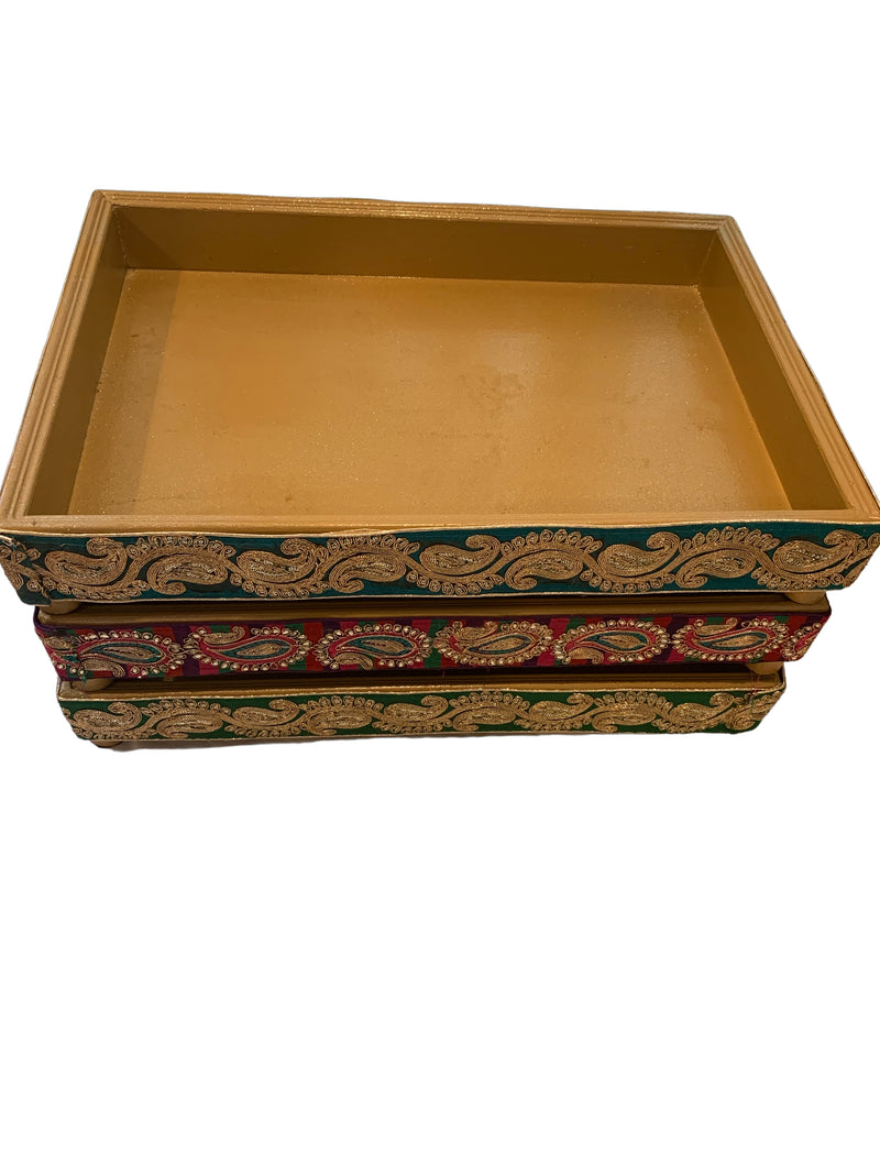 Rental 3pcs wooden tray